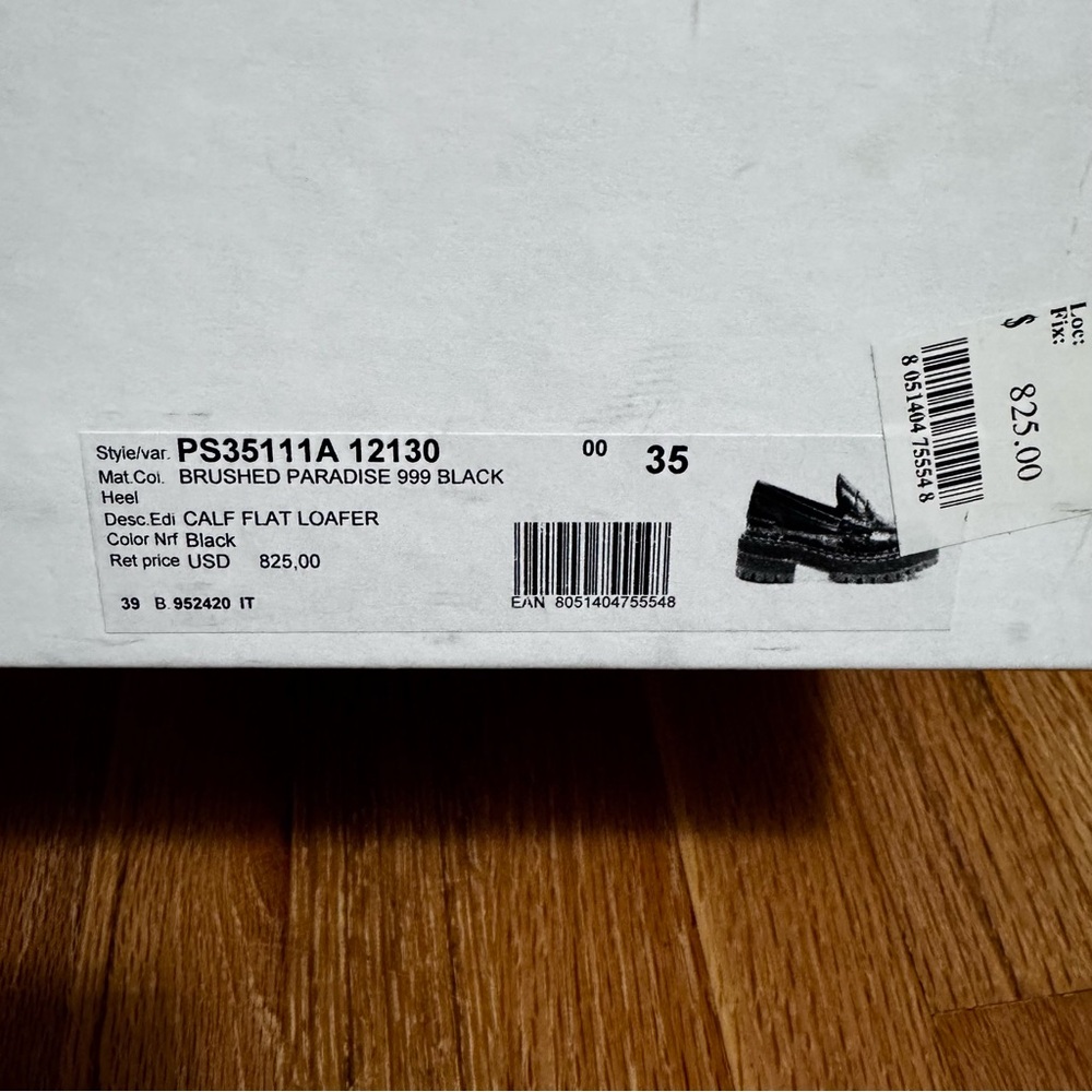 Proenza Schouler Black Leather Lug Sole Platform Loafers EU 35 NWT - Picture 10 of 16